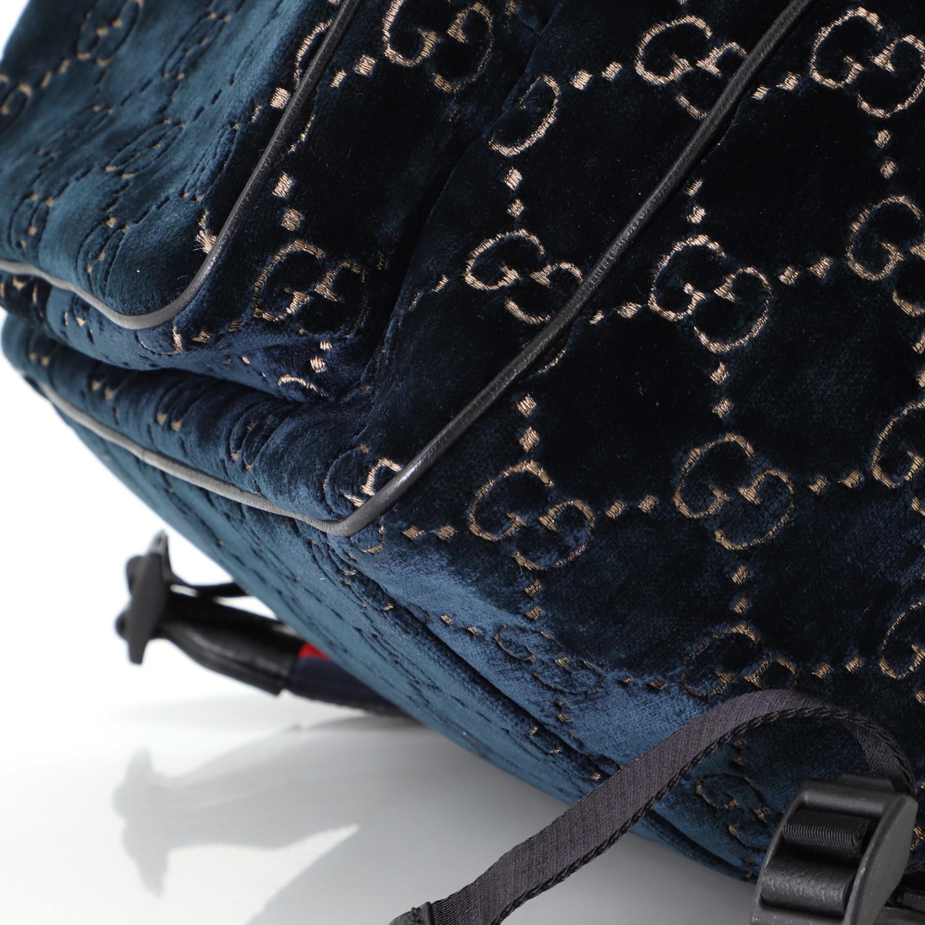 Gucci GG Marmont Backpack GG Velvet Small 1