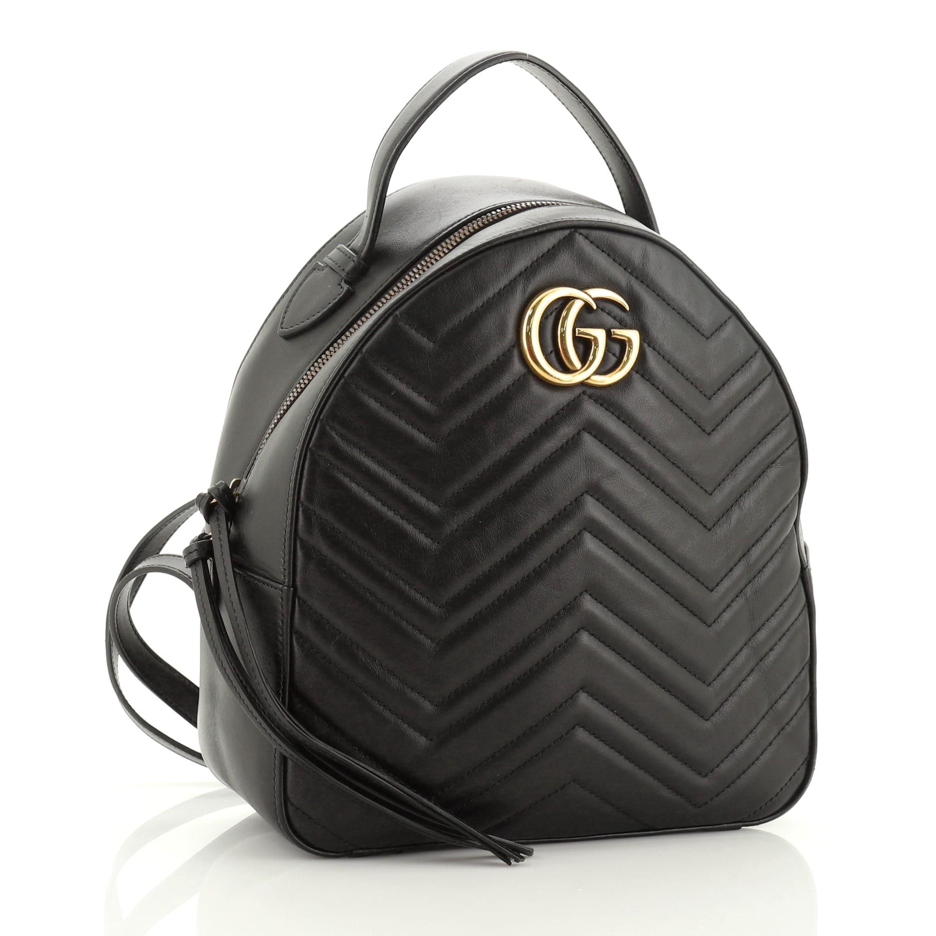small black gucci backpack