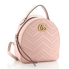 Gucci GG Marmont Backpack Matelasse Leather Small