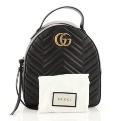 Gucci GG Marmont Backpack Matelasse Leather Small