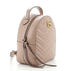 Gucci GG Marmont Backpack Matelasse Leather Small