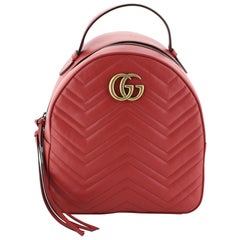Gucci GG Marmont Backpack Matelasse Leather Small 