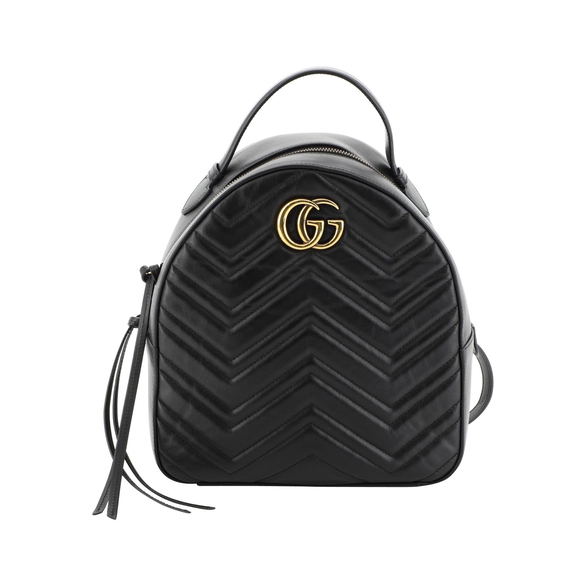 gucci marmont backpack black
