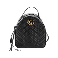 Gucci GG Marmont Backpack Matelasse Leather Small
