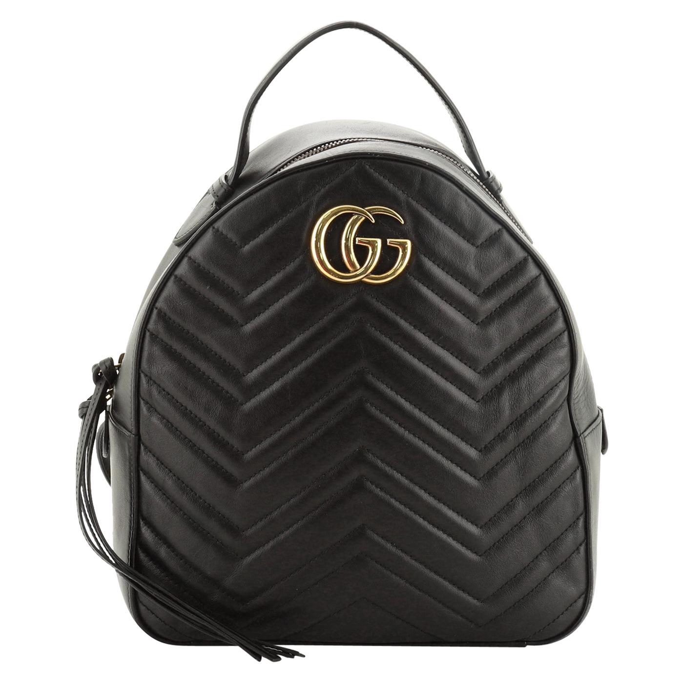 gucci small black backpack