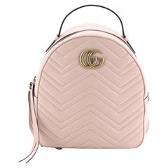 Gucci GG Marmont Backpack Matelasse Leather Small