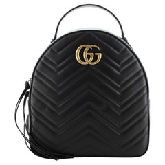 Gucci GG Marmont Backpack Matelasse Leather Small