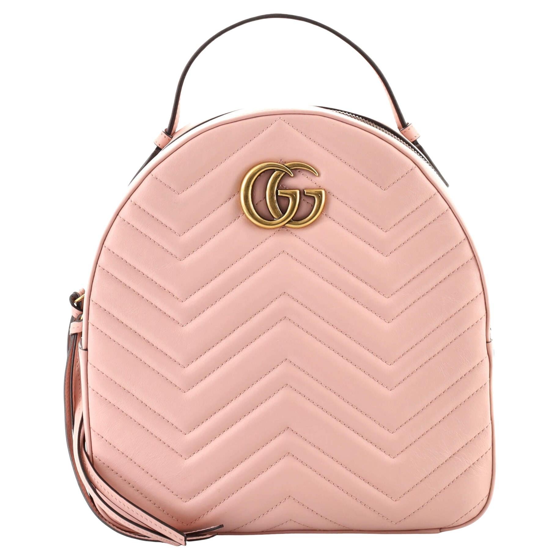 Gucci GG Marmont Vanity Backpack Matelasse Leather Mini at 1stDibs