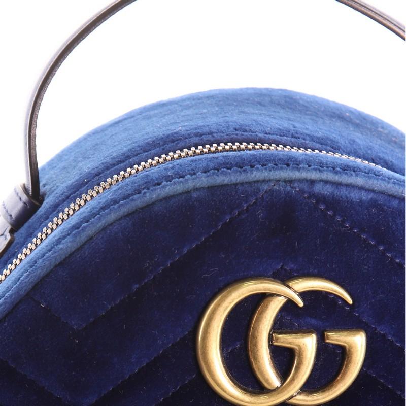 Women's or Men's Gucci GG Marmont Backpack Matelasse Velvet Small