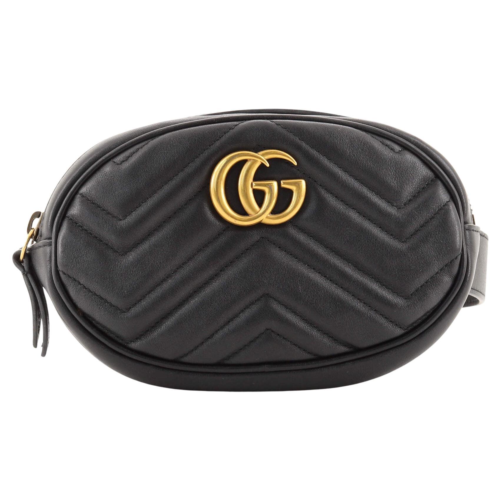 Gucci GG Marmont Belt Bag Matelasse Leather 75