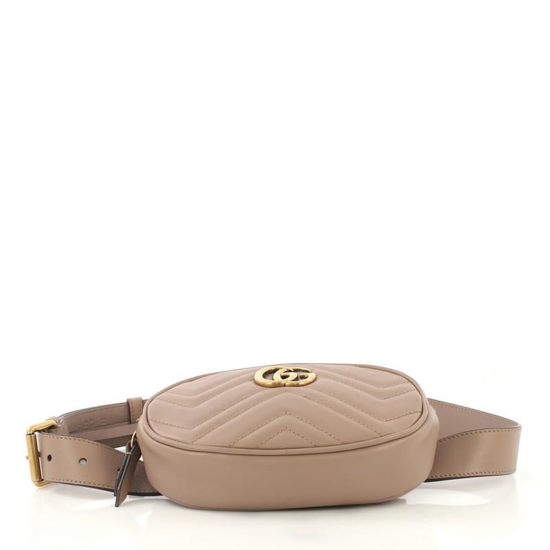 Women's Gucci GG Marmont Belt Bag Matelasse Leather