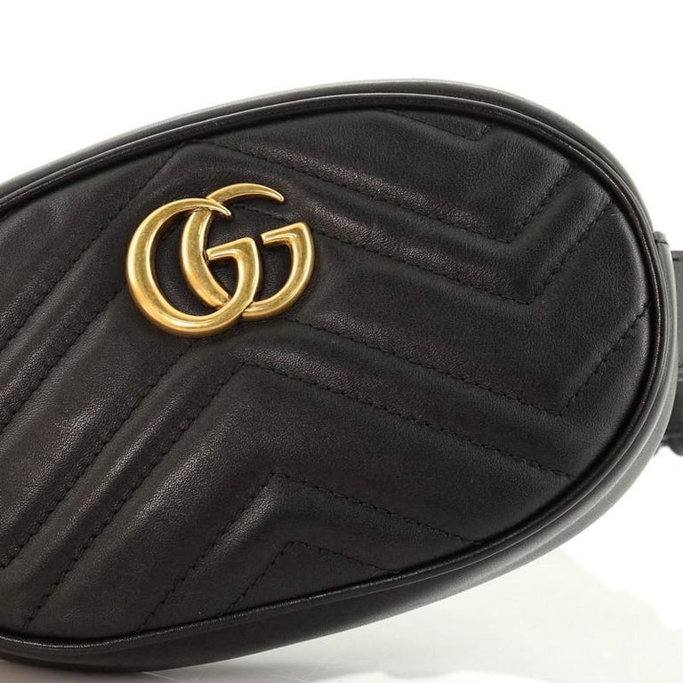 Gucci GG Marmont Belt Bag Matelasse Leather For Sale at 1stdibs