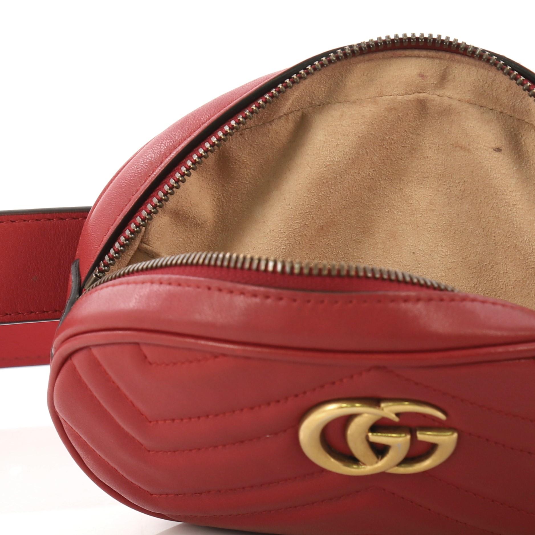 Gucci GG Marmont Belt Bag Matelasse Leather 3