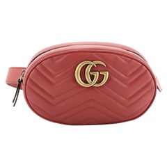 Used Gucci GG Marmont Belt Bag Matelasse Leather