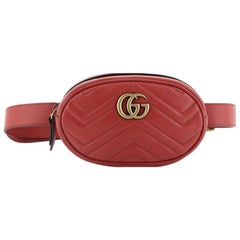 Gucci GG Marmont Belt Bag Matelasse Leather 