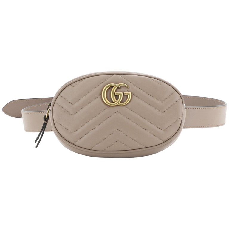 Gucci GG Marmont Belt Bag Matelasse Leather at 1stDibs | gucci belt, gg ...