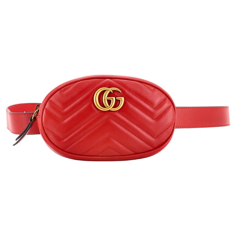 Gucci GG Marmont Belt Bag Matelasse Leather For Sale at 1stDibs