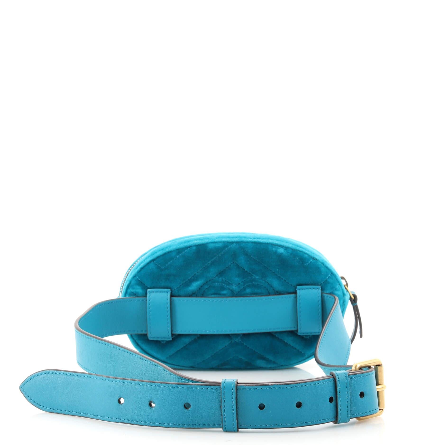 gucci blue fanny pack