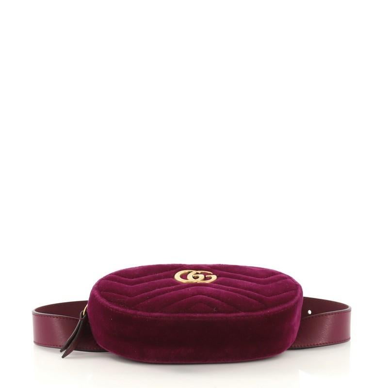 Women's or Men's Gucci GG Marmont Belt Bag Matelasse Velvet