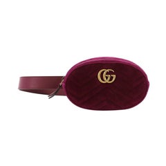 Gucci GG Marmont Belt Bag Matelasse Velvet