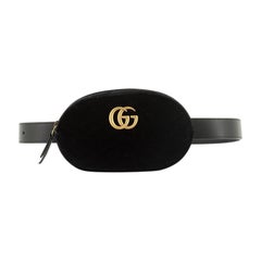 Gucci GG Marmont Belt Bag Matelasse Velvet 
