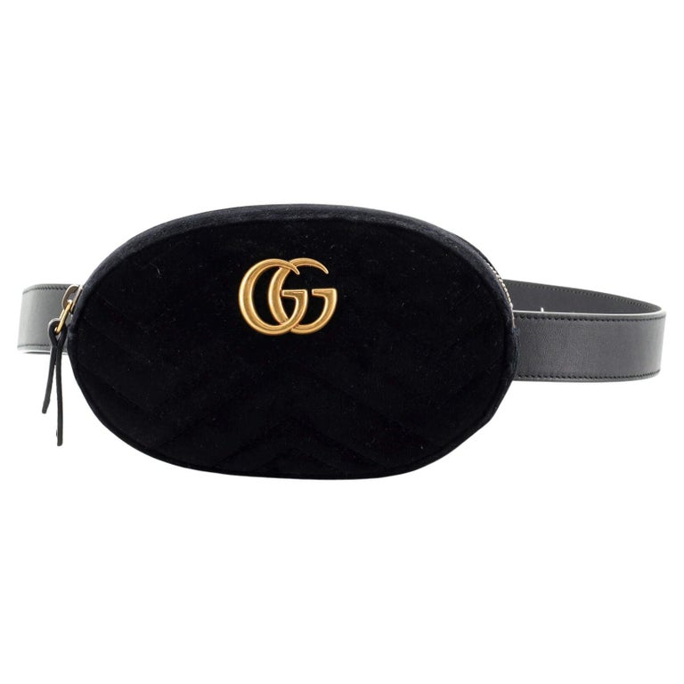 Gucci GG Marmont Gürteltasche Matelasse Samt bei 1stDibs