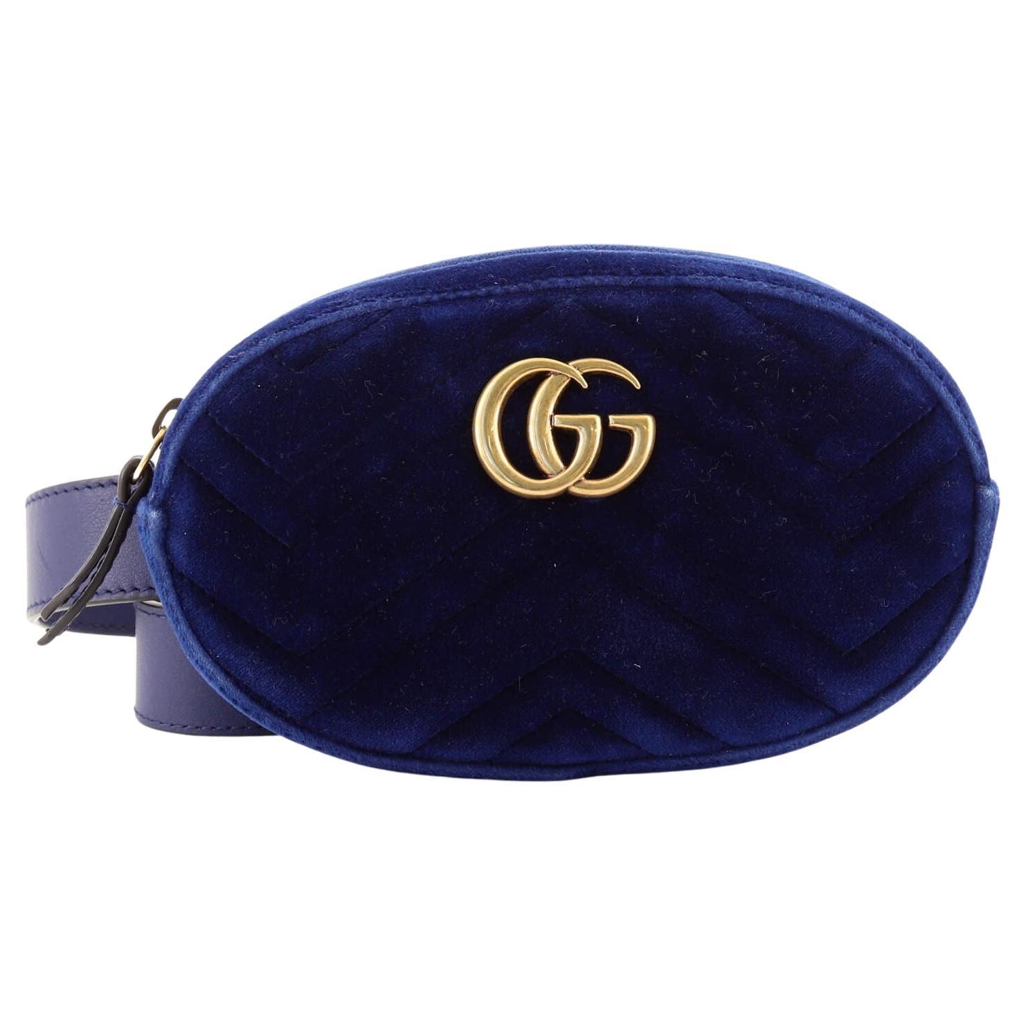 Gucci GG Marmont Belt Bag Matelasse Velvet at 1stDibs