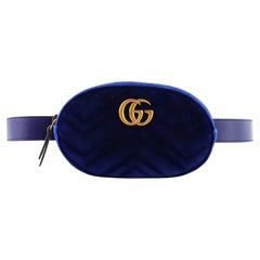 Gucci GG Marmont Belt Bag Matelasse Velvet
