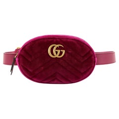 Gucci GG Marmont Mini Bag Matelasse Velvet Black in Velvet with Antique  Gold-tone - US