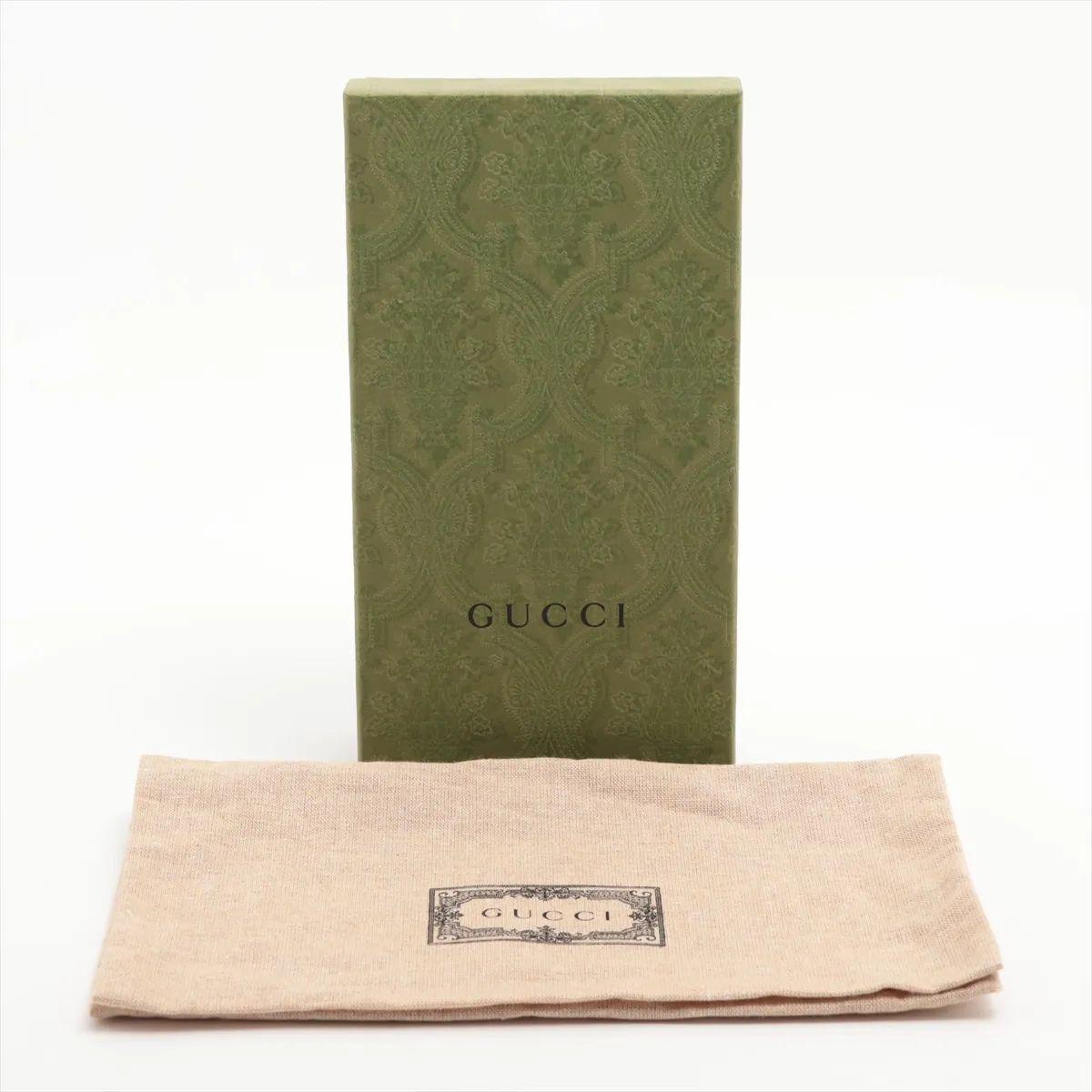 Gucci GG Marmont Portefeuille en cuir bicolore continental Rose poussiéreux x Beige en vente 5