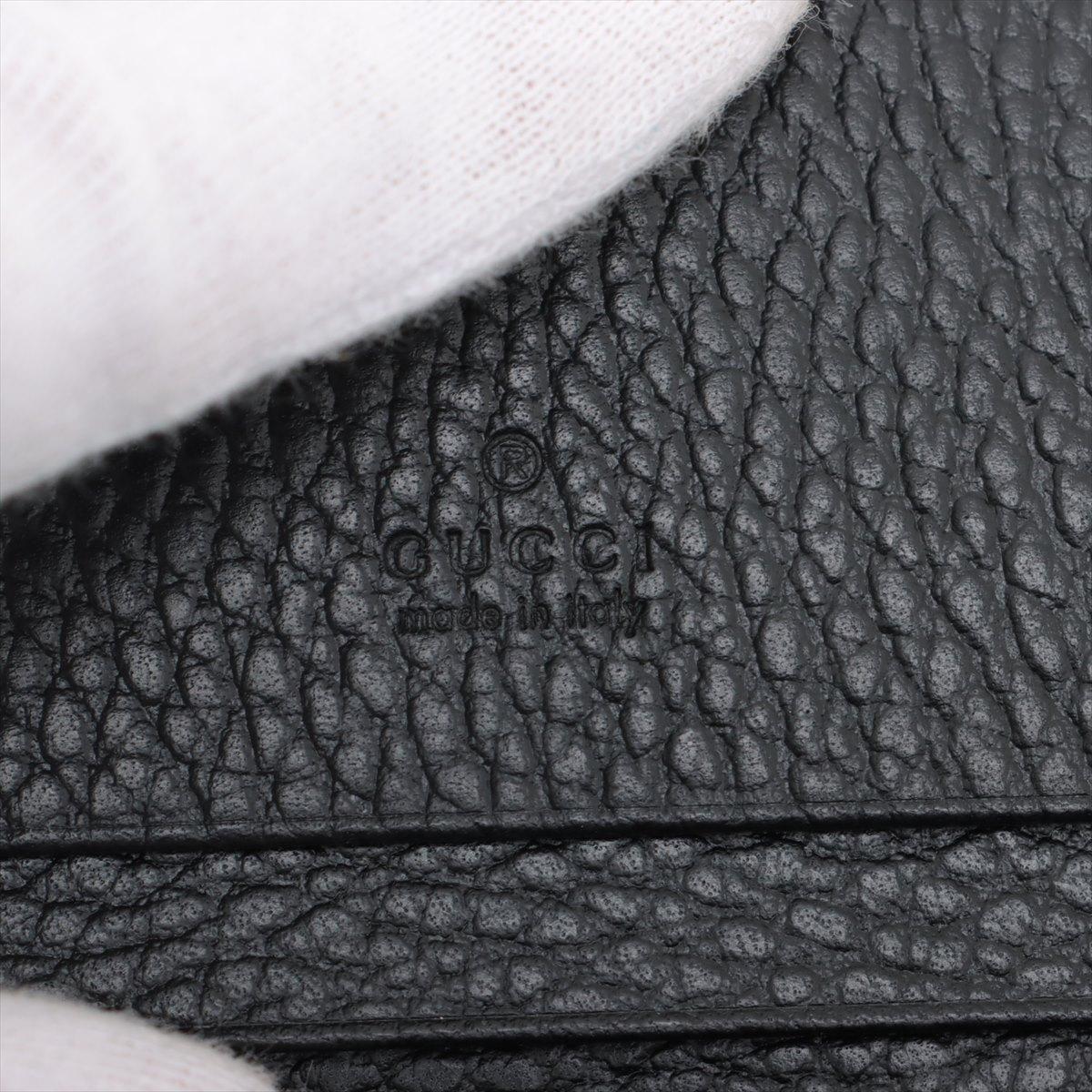 Gucci GG Marmont Bi-color kompakte Leder-Brieftasche Schwarz x Beige im Angebot 3