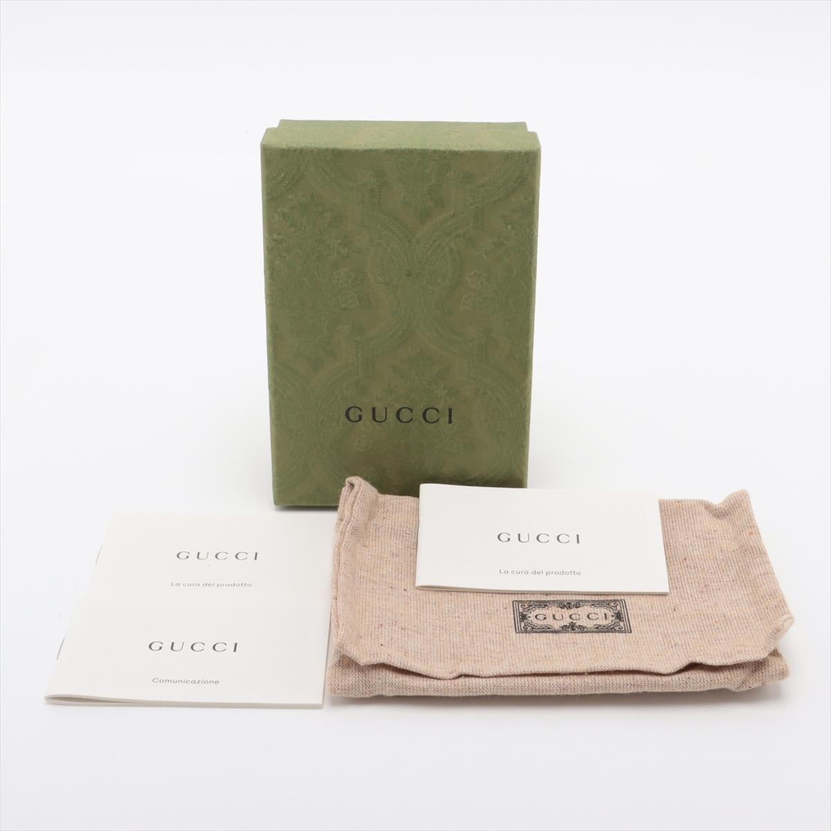 Gucci GG Marmont Bi-color kompakte Leder-Brieftasche Schwarz x Beige im Angebot 4