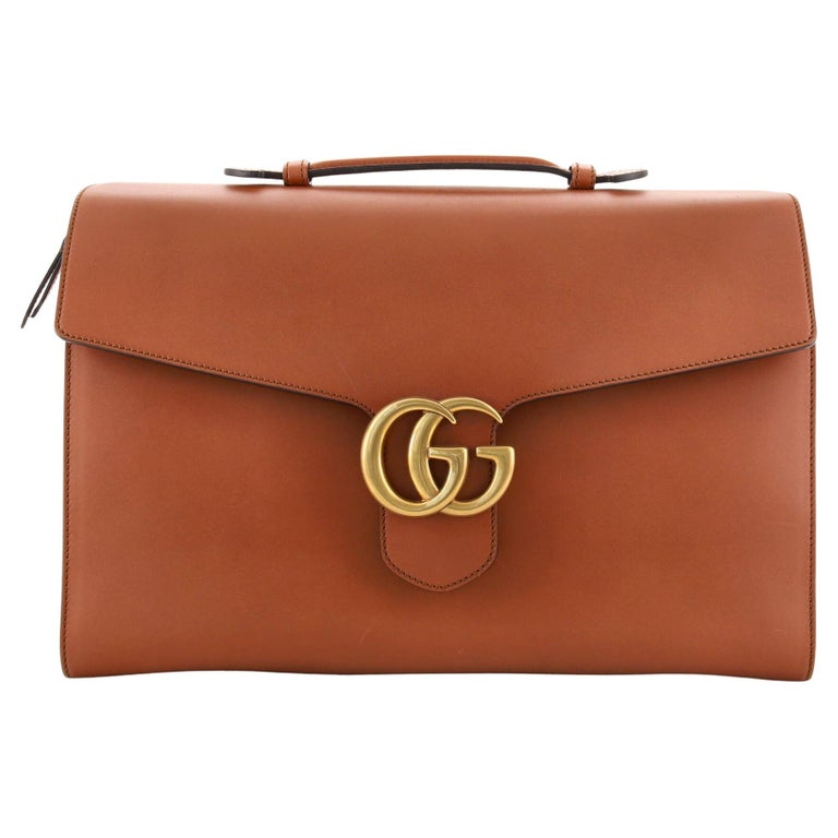 Gucci GG Marmont Briefcase Leather Large at 1stDibs