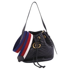 Gucci GG Marmont Bucket Bag Matelasse Leather Small