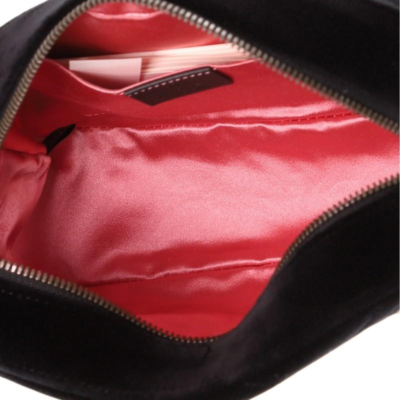 Women's or Men's Gucci GG Marmont Camera Bag Embroidered Matelasse Velvet Small