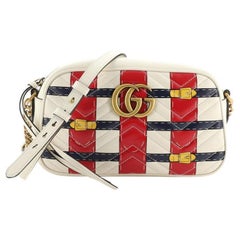 Gucci GG Marmont Camera Bag Trompe L'Oeil Matelasse Leather Small
