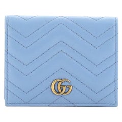 Gucci GG Marmont Card Case Matelasse Leather