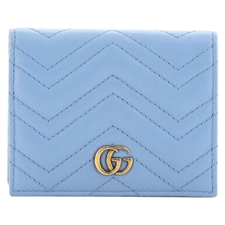 Gucci GG Marmont Card Case Matelasse Leather at 1stDibs | gucci marmont  card case, gucci wallet, blue gucci card holder