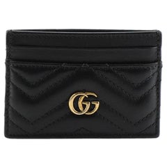 Gucci GG Marmont Card Holder Matelasse Leather