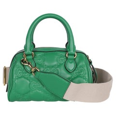GUCCI GG Marmont Chain Matelasse leather handbag Green