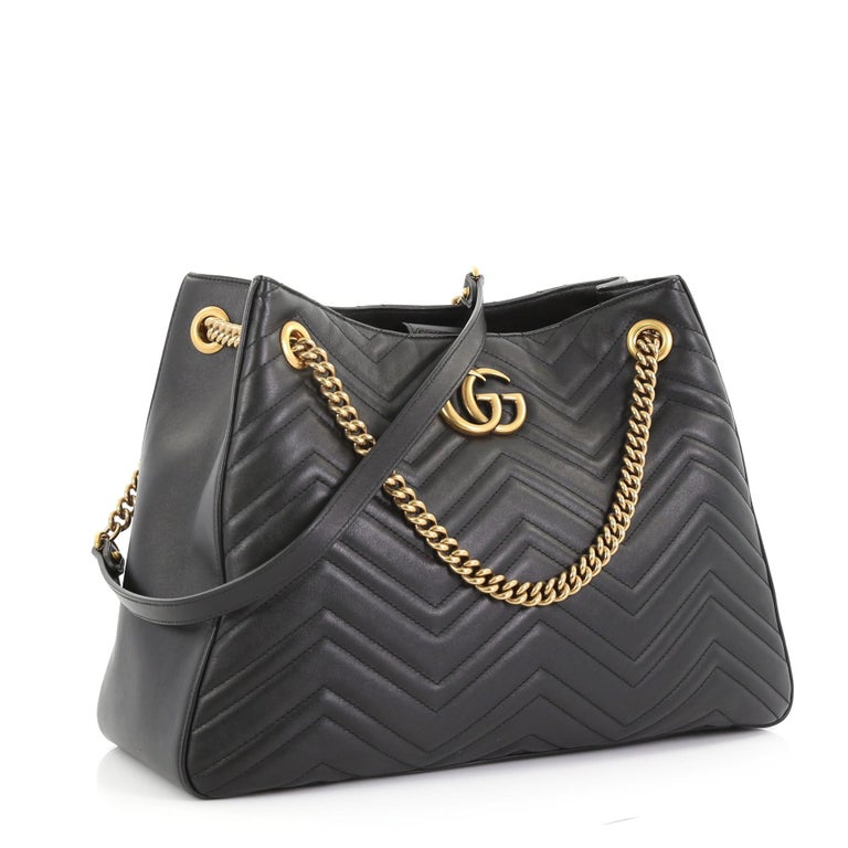 Gucci GG Marmont Chain Shoulder Bag Matelasse Leather at 1stdibs