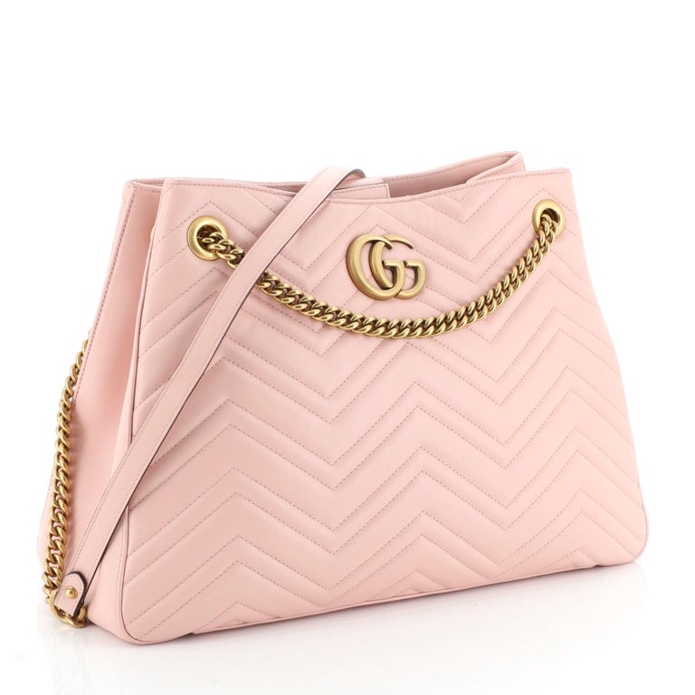 Gucci GG Marmont Chain Shoulder Bag Matelasse Leather at 1stdibs