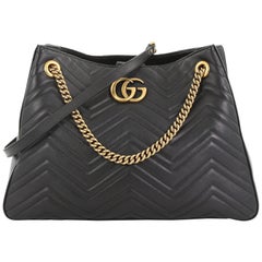 Gucci GG Marmont Chain Shoulder Bag Matelasse Leather