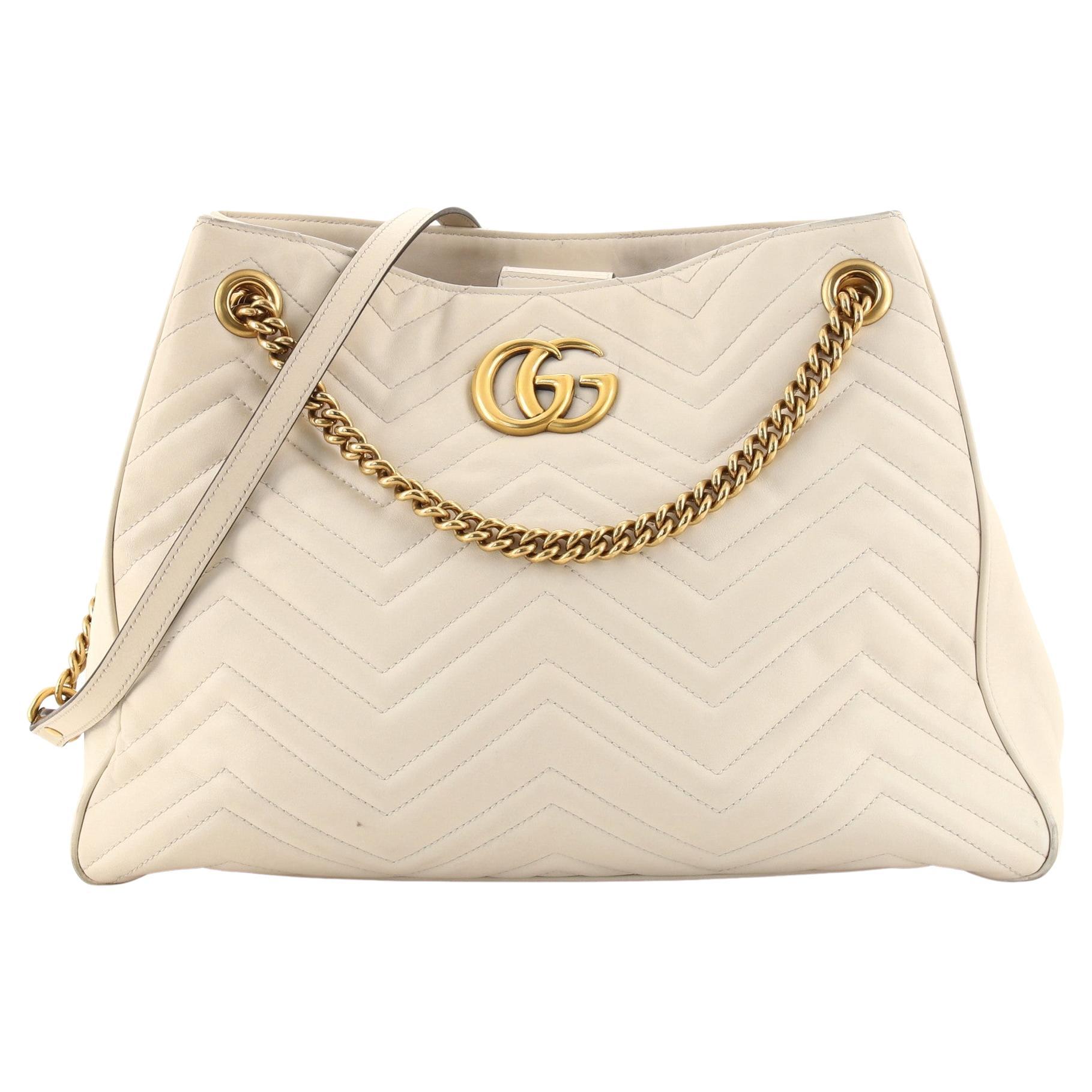 Gucci GG Marmont Chain Shoulder Bag Matelasse Leather