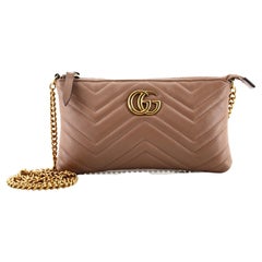 Gucci GG Marmont Chain Shoulder Bag Matelasse Leather Mini