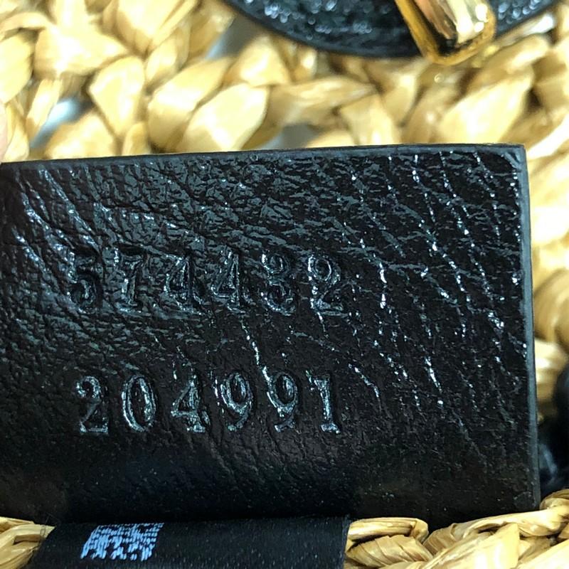 Gucci GG Marmont Chain Tote Raffia Klein 2