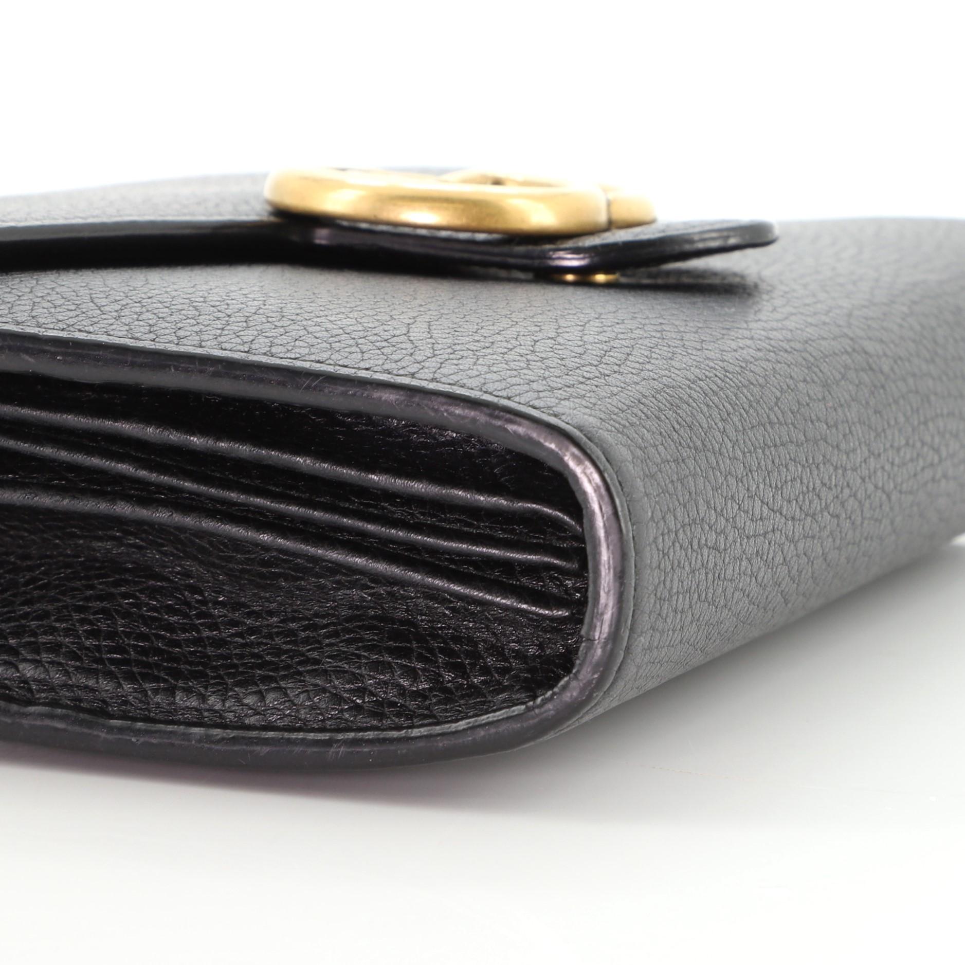 Gucci GG Marmont Kette Brieftasche aus Leder Mini 1