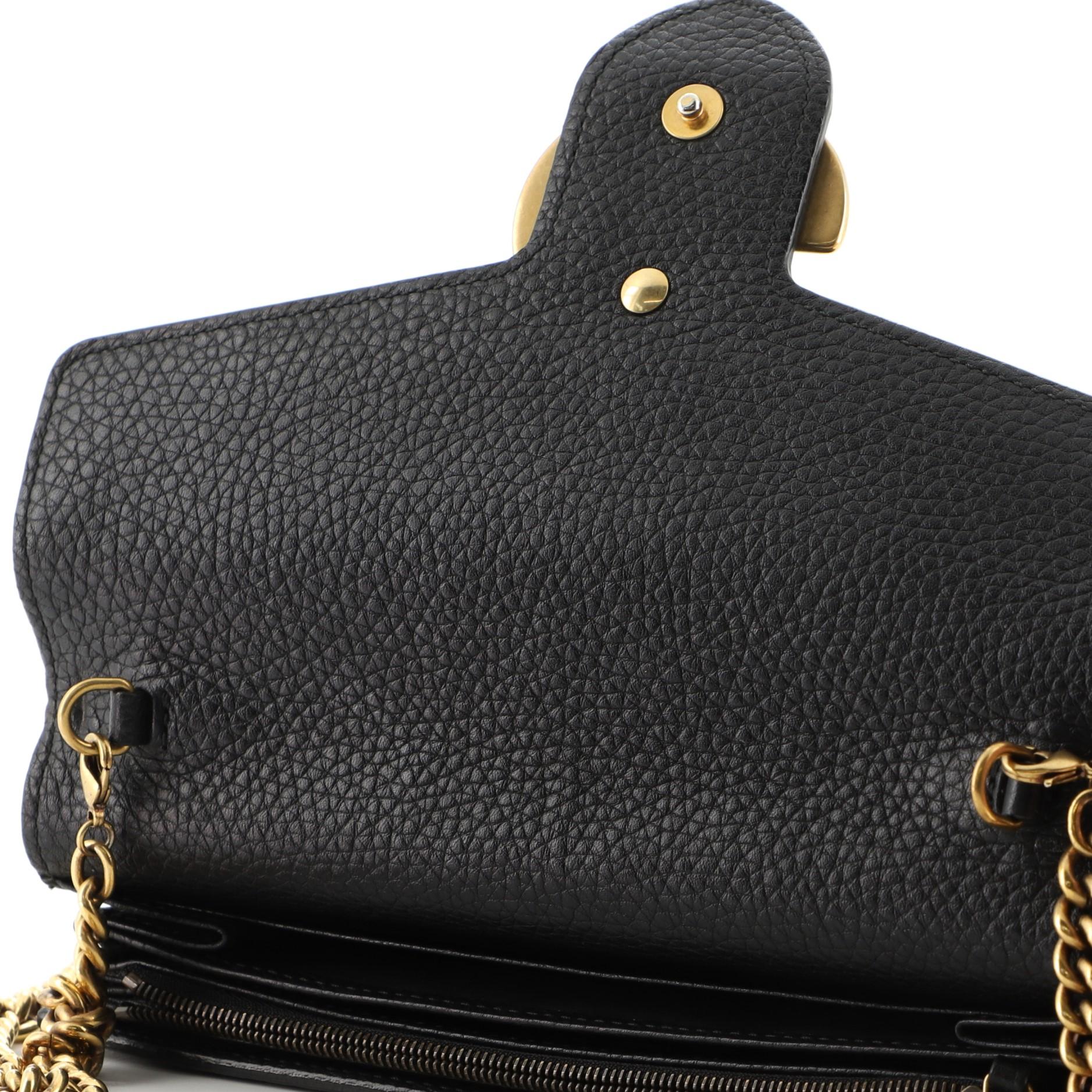 Gucci GG Marmont Kette Brieftasche aus Leder Mini 2