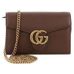 Gucci GG Marmont Chain Wallet Leather Mini