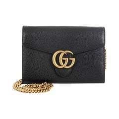 Gucci GG Marmont Chain Wallet Leather Mini 